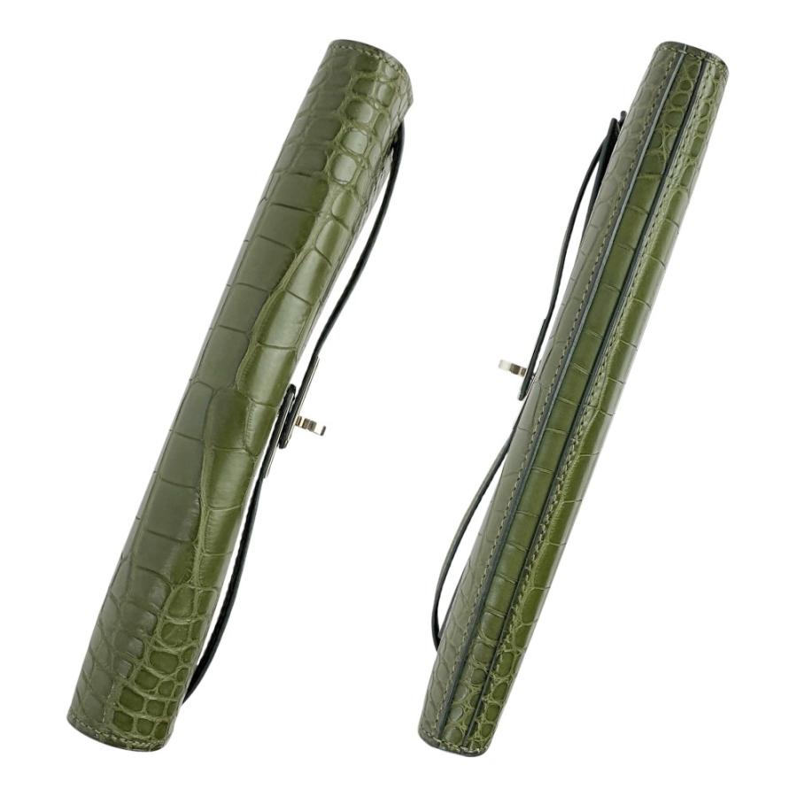 □美品□ エルメス ケリー ウォレット 長財布 クロコ アリゲーター