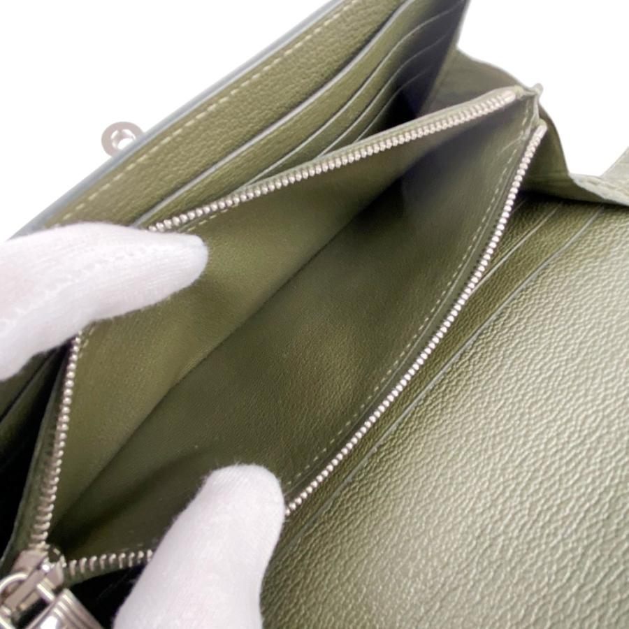 □美品□ エルメス ケリー ウォレット 長財布 クロコ アリゲーター