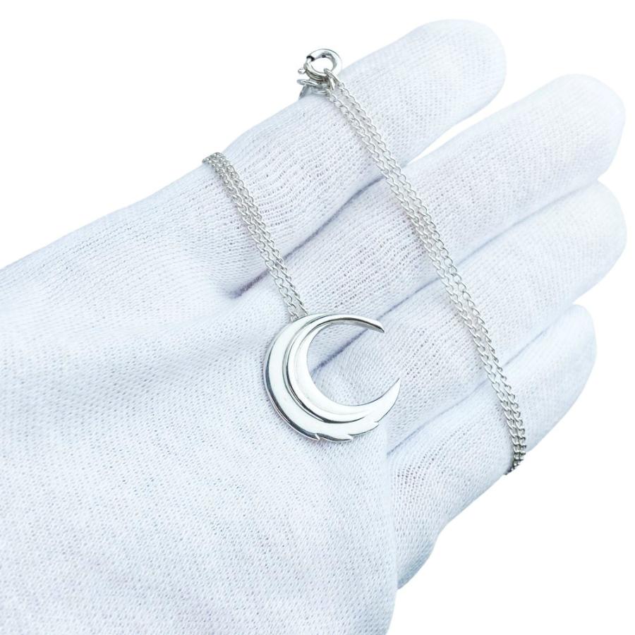 □美品□ ティファニー フェザームーン 月 羽 ネックレス アクセサリー