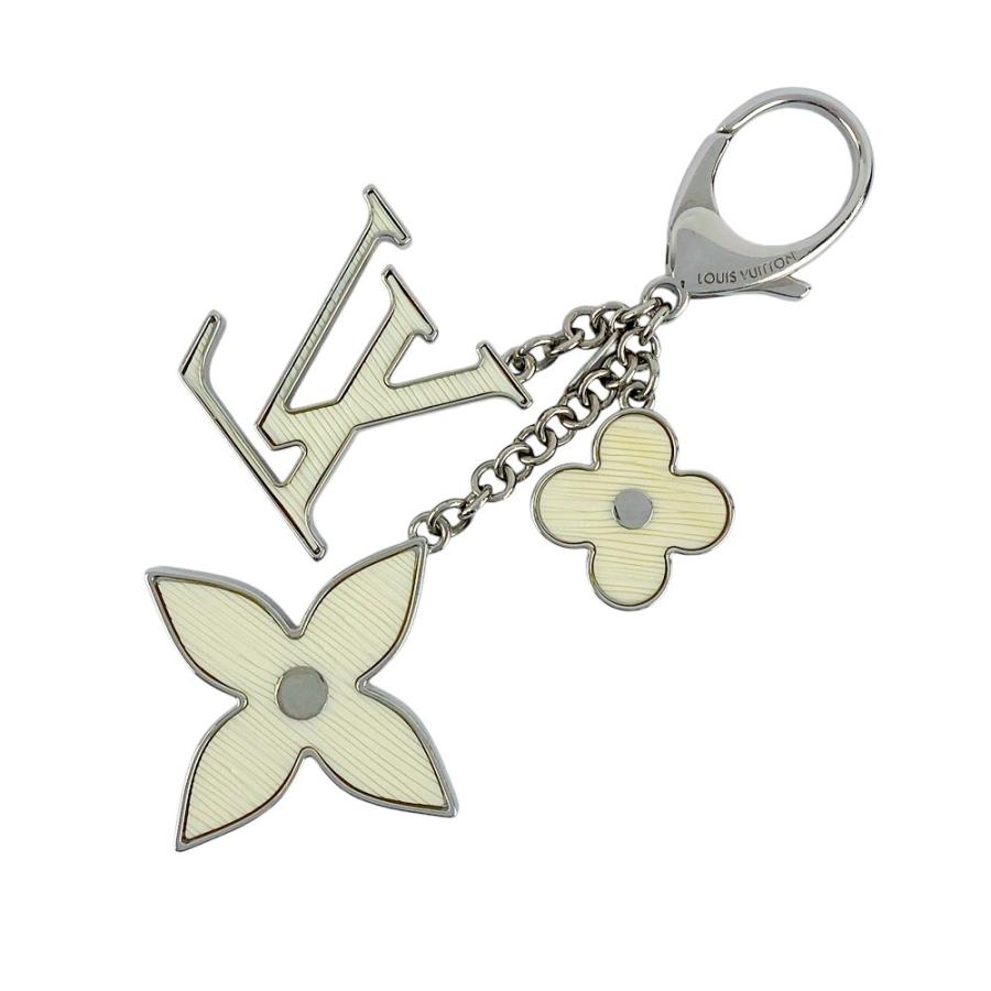 ■美品■　ルイヴィトン ビジューサック フルール ドゥ エピ キーホルダー バッグ チャーム ホワイト メタル M65085 箱 【467486】5 |  | 01