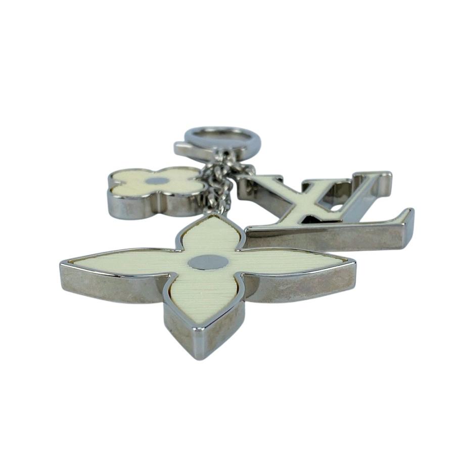 ■美品■　ルイヴィトン ビジューサック フルール ドゥ エピ キーホルダー バッグ チャーム ホワイト メタル M65085 箱 【467486】5 |  | 02