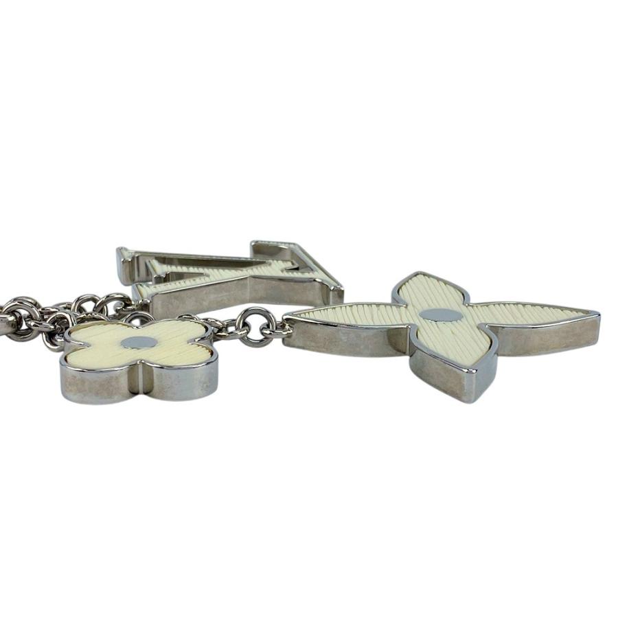 ■美品■　ルイヴィトン ビジューサック フルール ドゥ エピ キーホルダー バッグ チャーム ホワイト メタル M65085 箱 【467486】5 |  | 04