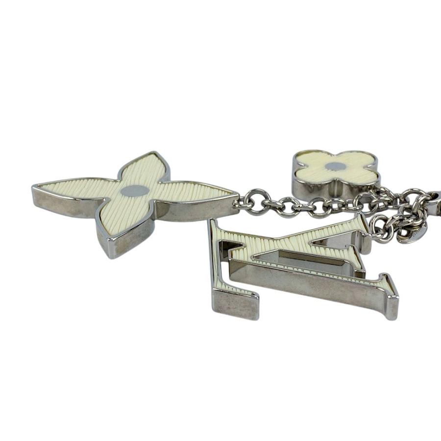 ■美品■　ルイヴィトン ビジューサック フルール ドゥ エピ キーホルダー バッグ チャーム ホワイト メタル M65085 箱 【467486】5 |  | 05
