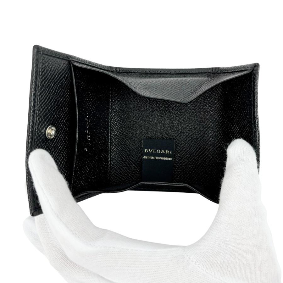 ■未使用■　ブルガリ ロゴ コインケース 財布 コンパクト コインパース 小銭入れ レザー ブラック 20371 箱 【468308】11 |  | 06