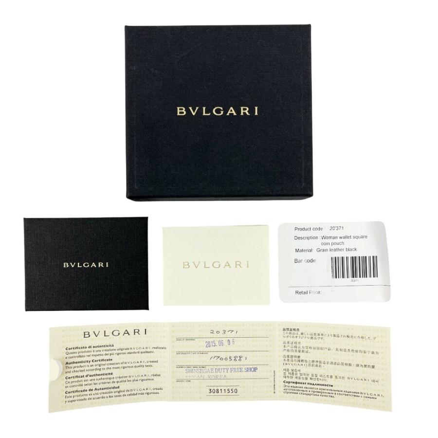 ■未使用■　ブルガリ ロゴ コインケース 財布 コンパクト コインパース 小銭入れ レザー ブラック 20371 箱 【468308】11 |  | 08