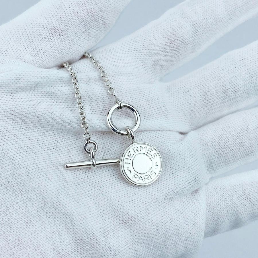 エルメス ■新同■磨き済■ セリエネックレス アミュレット クルードセル ラリアット シルバー SV925  【468452】7 |  | 05