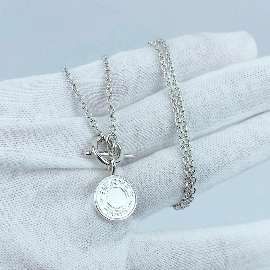 エルメス ■新同■磨き済■ セリエネックレス アミュレット クルードセル ラリアット シルバー SV925  【468452】7 |  | 08