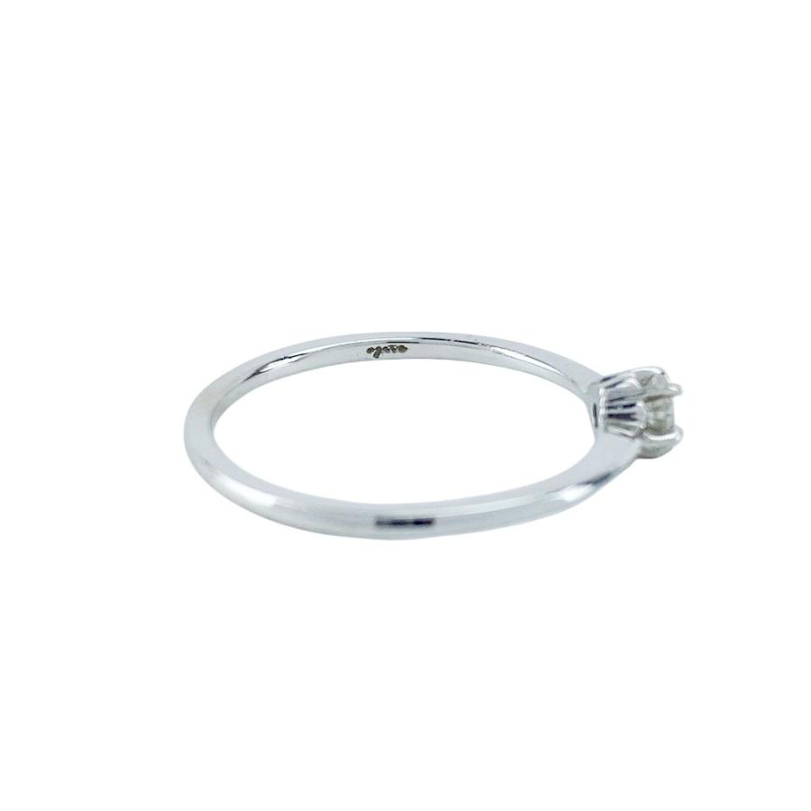 ■美品■　アガット リング 指輪 アクセサリー ホワイトゴールド ダイヤ K18 WG D0.10ct 9号 1.20g【468841】5 |  | 07