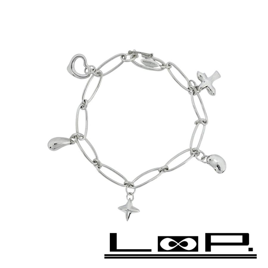 ティファニー ■新同■磨き済■ エルサペレッティ 5チャーム ブレスレット オーバル アクセサリー シルバー SV925 【468926】8 | 