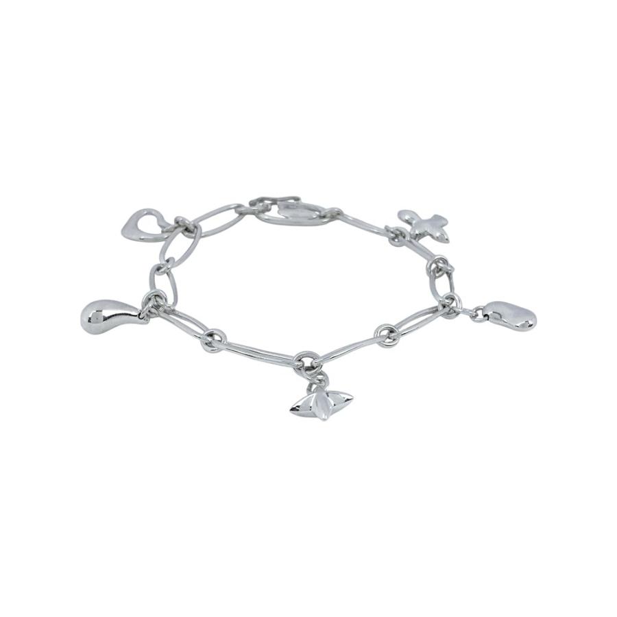 ティファニー ■新同■磨き済■ エルサペレッティ 5チャーム ブレスレット オーバル アクセサリー シルバー SV925 【468926】8 |  | 01