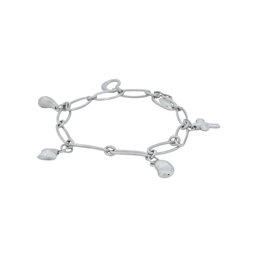 ティファニー ■新同■磨き済■ エルサペレッティ 5チャーム ブレスレット オーバル アクセサリー シルバー SV925 【468926】8 |  | 02