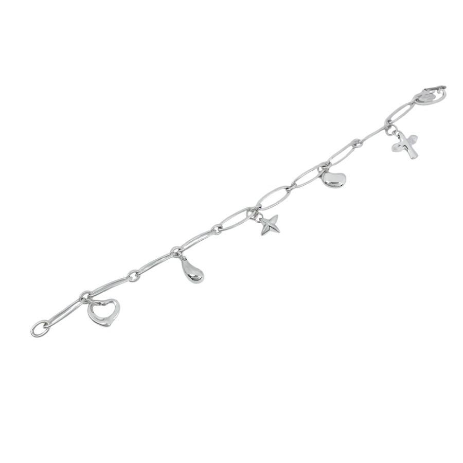 ティファニー ■新同■磨き済■ エルサペレッティ 5チャーム ブレスレット オーバル アクセサリー シルバー SV925 【468926】8 |  | 07