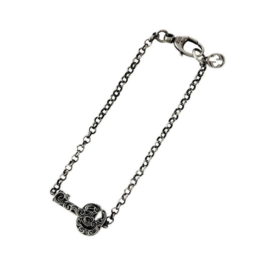 ■美品■　グッチ ダブル G キー 鍵 ブレスレット アクセサリー シルバー SV925 【468964】10 |  | 01