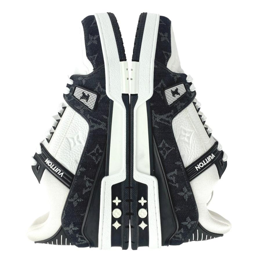 ■未使用■　ルイヴィトン トレイナー ライン スニーカー シューズ 靴 ホワイト ブラック 1A9JG7 9 1/2 箱 【471667】10 |  | 02