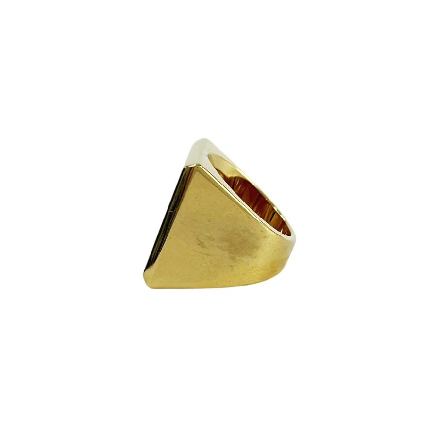 シャネル ■美品■ ココマーク スクエア リング 指輪 GP ゴールド ブラック B24A #52 箱【47194】12 |  | 02