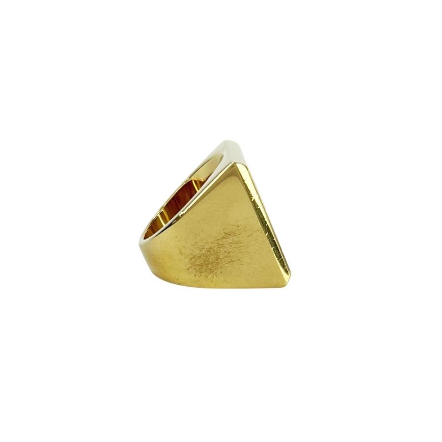 シャネル ■美品■ ココマーク スクエア リング 指輪 GP ゴールド ブラック B24A #52 箱【47194】12 |  | 03