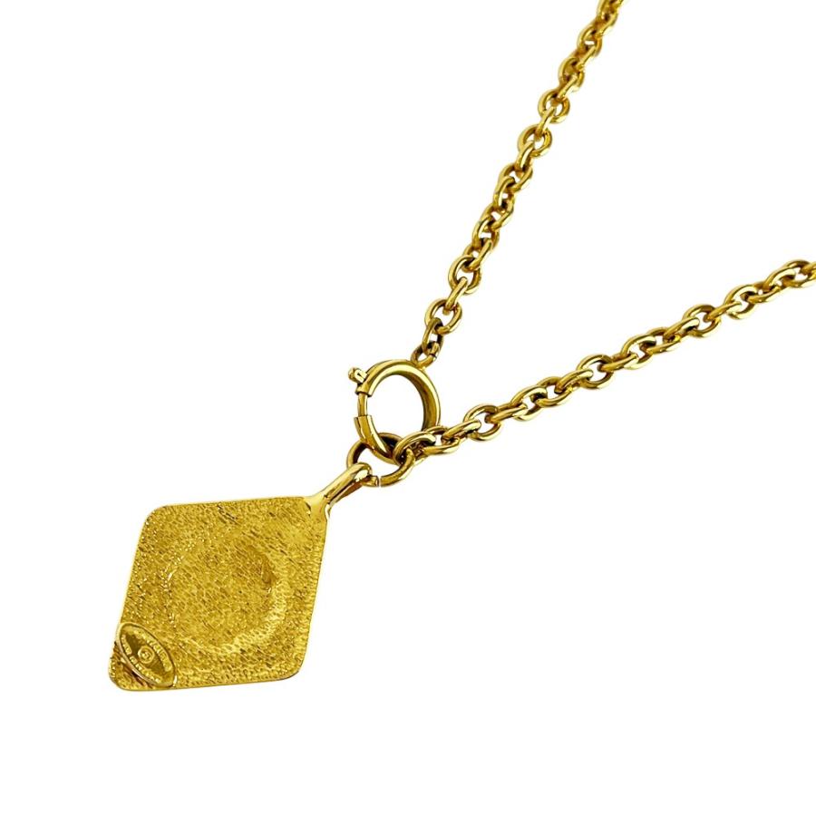 シャネル ■美品■60cm■ ココマーク ロング ネックレス アクセサリー ひし形 ゴールド GP 【477591】11 |  | 01
