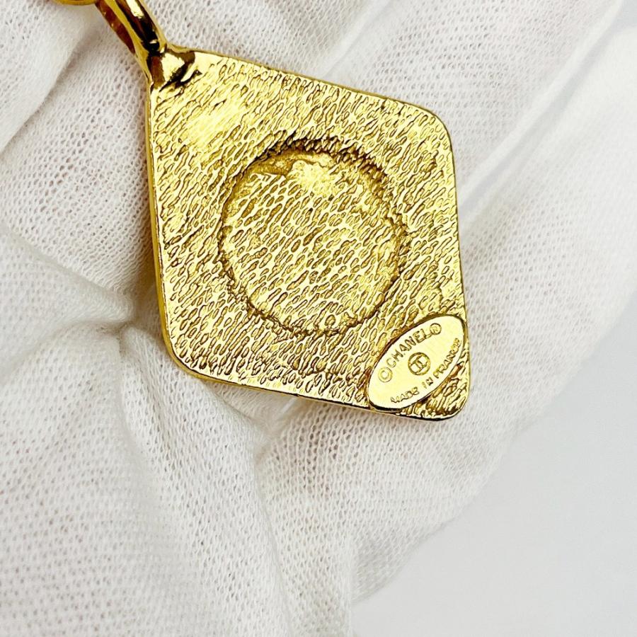シャネル ■美品■60cm■ ココマーク ロング ネックレス アクセサリー ひし形 ゴールド GP 【477591】11 |  | 08