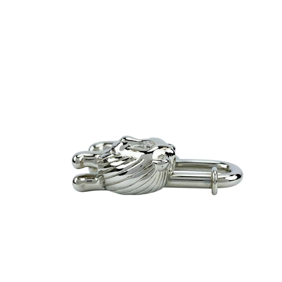 ■新同■　エルメス カデナ ライオン バッグ チャーム アニマル シルバー SS 【479250】7 |  | 03