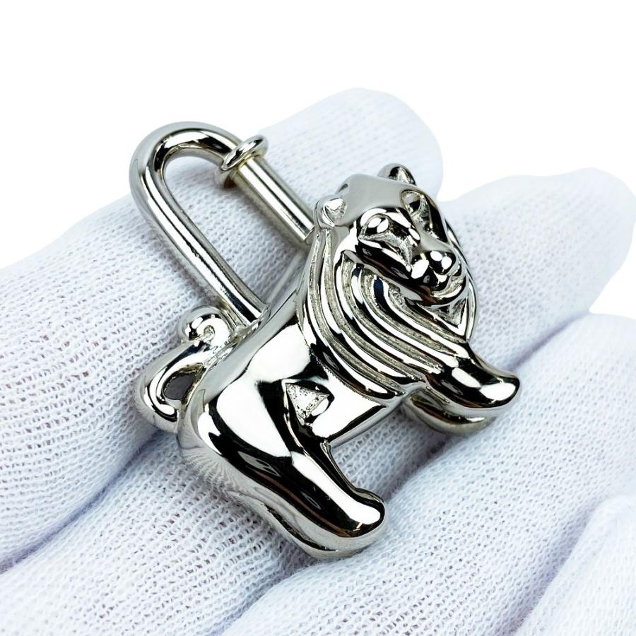 ■新同■　エルメス カデナ ライオン バッグ チャーム アニマル シルバー SS 【479250】7 |  | 06