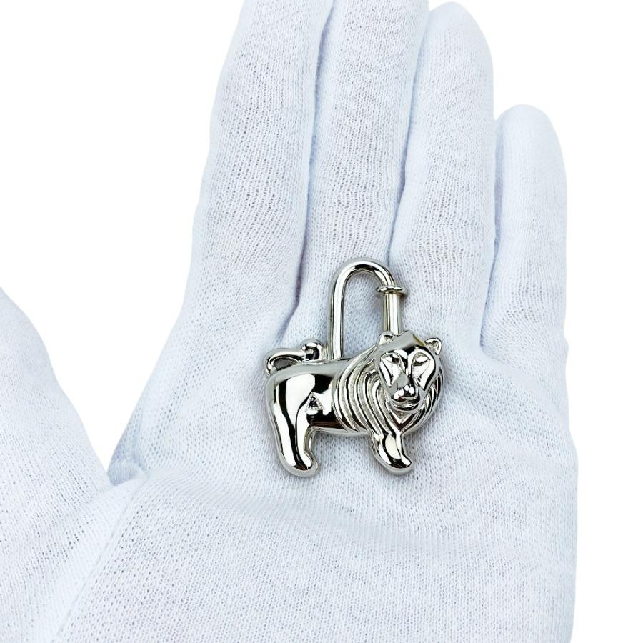 ■新同■　エルメス カデナ ライオン バッグ チャーム アニマル シルバー SS 【479250】7 |  | 08