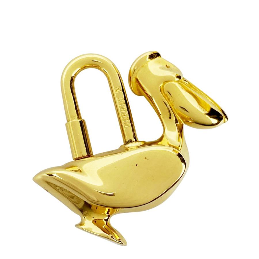 ■美品■　エルメス カデナ ペリカン バッグ チャーム アニマル ゴールド GP 【479687】7 |  | 06