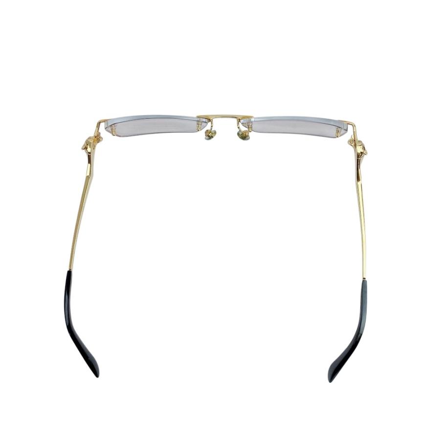 ■美品■　カルティエ パンサー リムレス メガネ 眼鏡 アイウェア 度入り GP ゴールド 64□16 145 箱 【481727】11 |  | 05