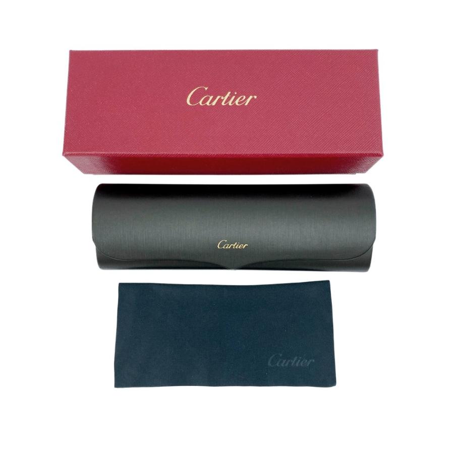 ■美品■　カルティエ パンサー リムレス メガネ 眼鏡 アイウェア 度入り GP ゴールド 64□16 145 箱 【481727】11 |  | 09