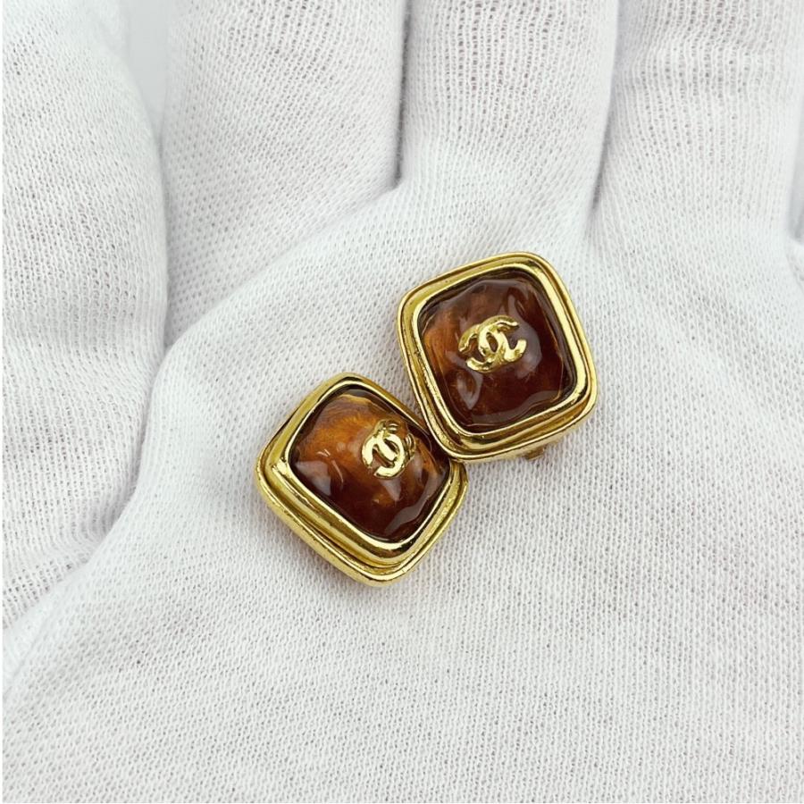 ■美品■ヴィンテージ■　シャネル ココ グリポア イヤリング アクセサリー ファッション ゴールド GP 99A 【483370】10 |  | 08