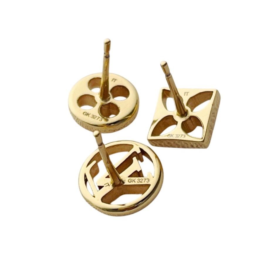 ■美品■　ルイヴィトン クレイジー イン ロック ピアス 3ピース アクセサリー ゴールド GP M00395 【483448】10 |  | 06