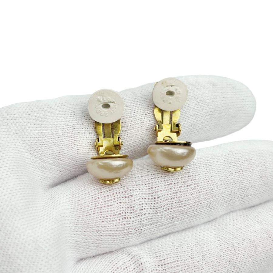 ■中古■ヴィンテージ■　シャネル ココ イヤリング アクセサリー フェイクパール GP ゴールド 94A 箱 【483462】10 |  | 07