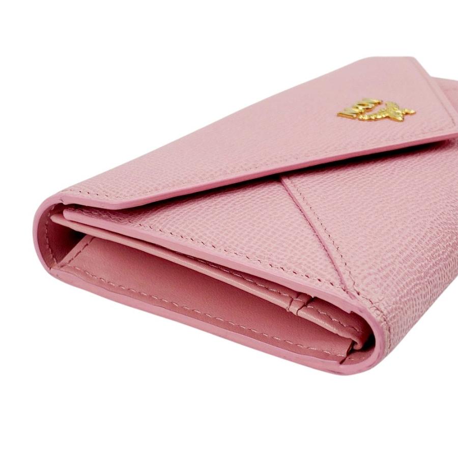 □新同□ MCM 長財布 ウォレット レザー ピンク ゴールド 箱 【483615