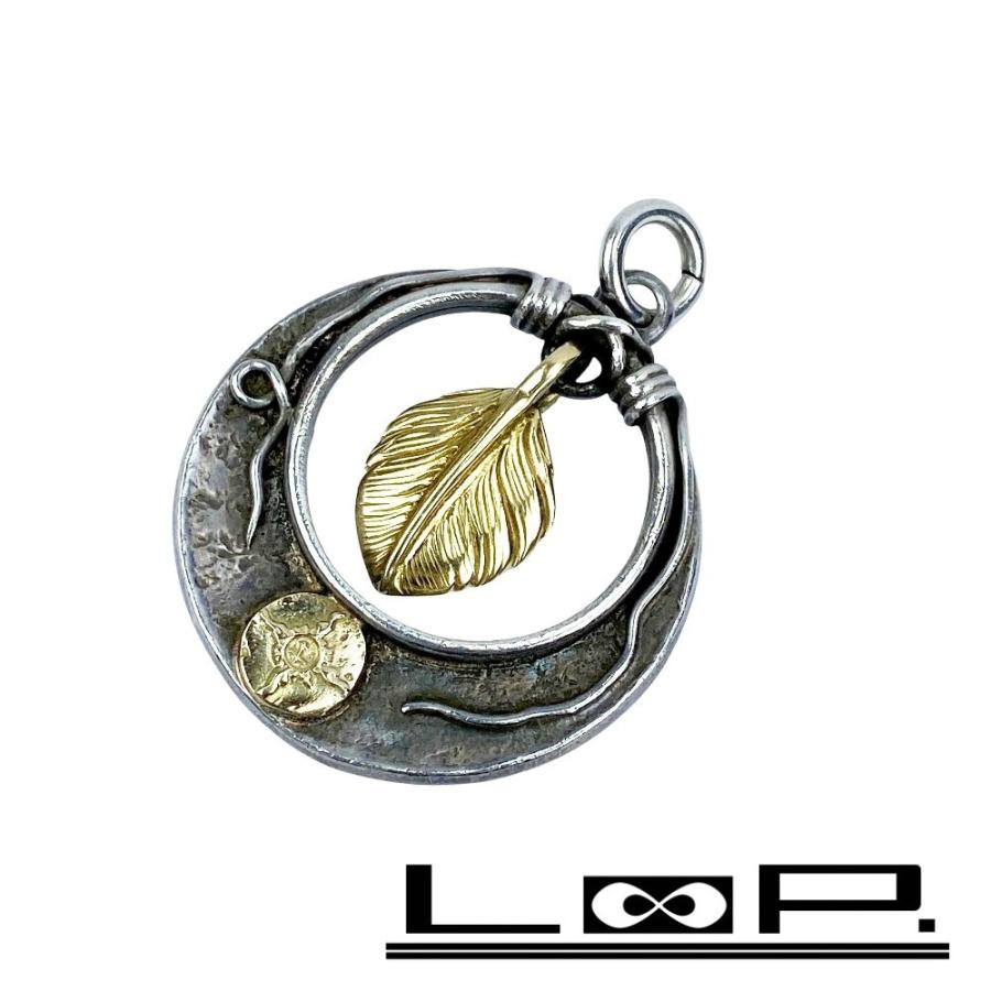 ■中古■　ファーストアローズ ペンダントトップ ハートフェザー 穴抜き コンビ シルバー ゴールド K18 SV925 22g【485121】7 | 