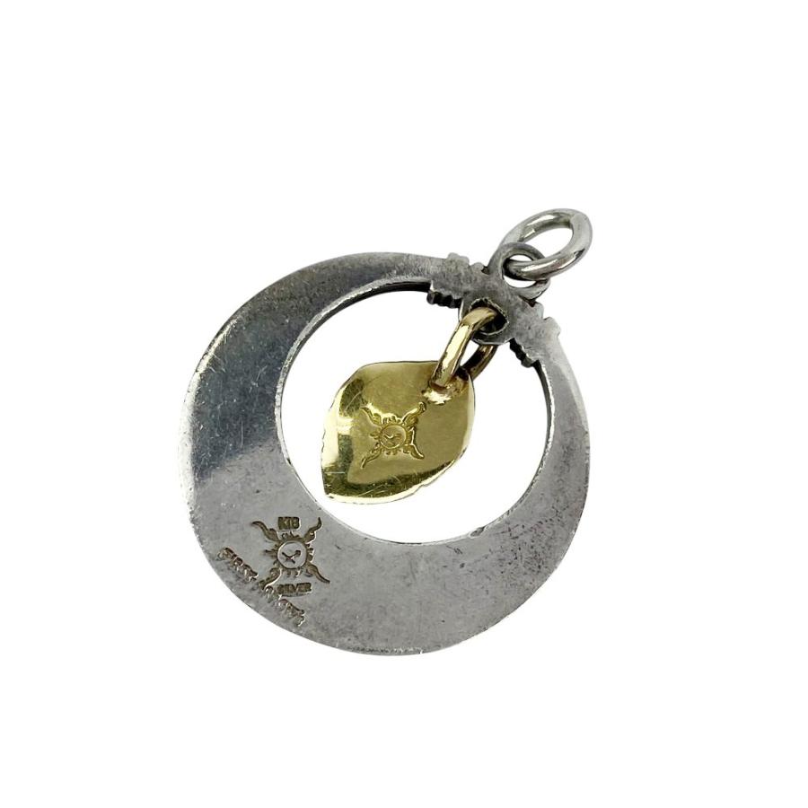 ■中古■　ファーストアローズ ペンダントトップ ハートフェザー 穴抜き コンビ シルバー ゴールド K18 SV925 22g【485121】7 |  | 01