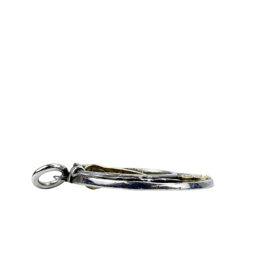 ■中古■　ファーストアローズ ペンダントトップ ハートフェザー 穴抜き コンビ シルバー ゴールド K18 SV925 22g【485121】7 |  | 03