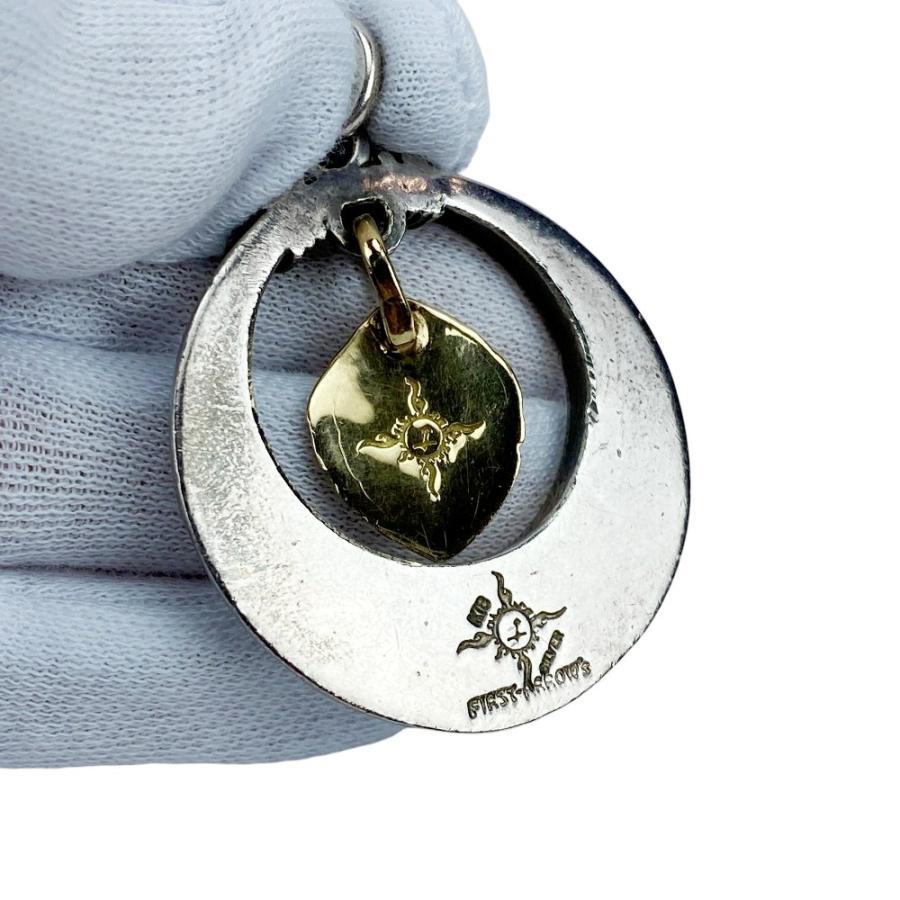 ■中古■　ファーストアローズ ペンダントトップ ハートフェザー 穴抜き コンビ シルバー ゴールド K18 SV925 22g【485121】7 |  | 06