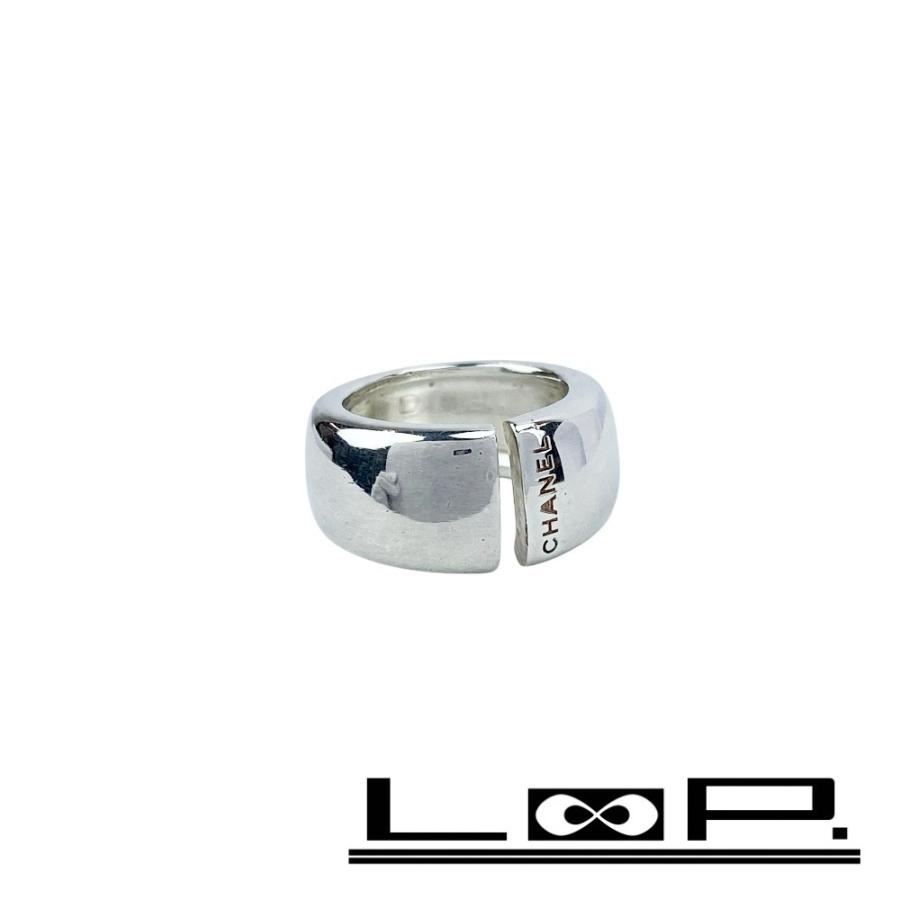 ■美品■　シャネル リング 指輪 ロゴ スリット アクセサリー シルバー SV925 10号 【485176】7 | 