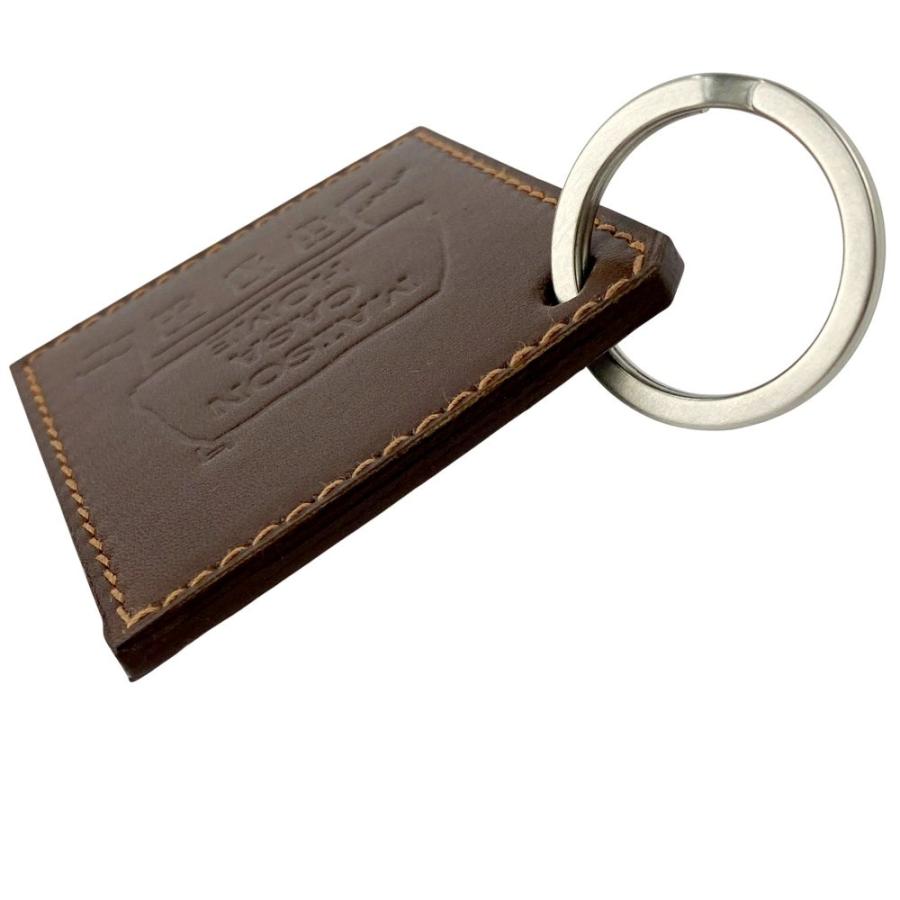 ■美品■　エルメス メゾン チャーム キーホルダー 家 手書き風 落書き風 型押し レザー ブラウン 箱 【485923】8 |  | 04