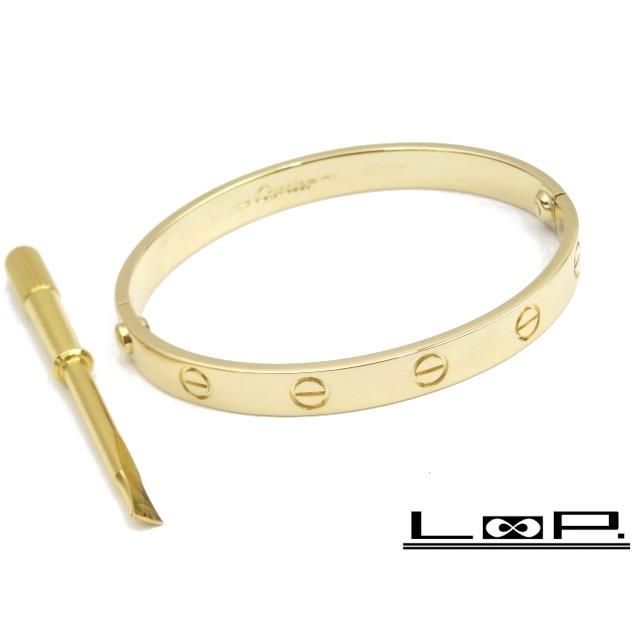 ▽値下げ▽ □新同□磨き済□ カルティエ ラブブレス ブレスレット K18