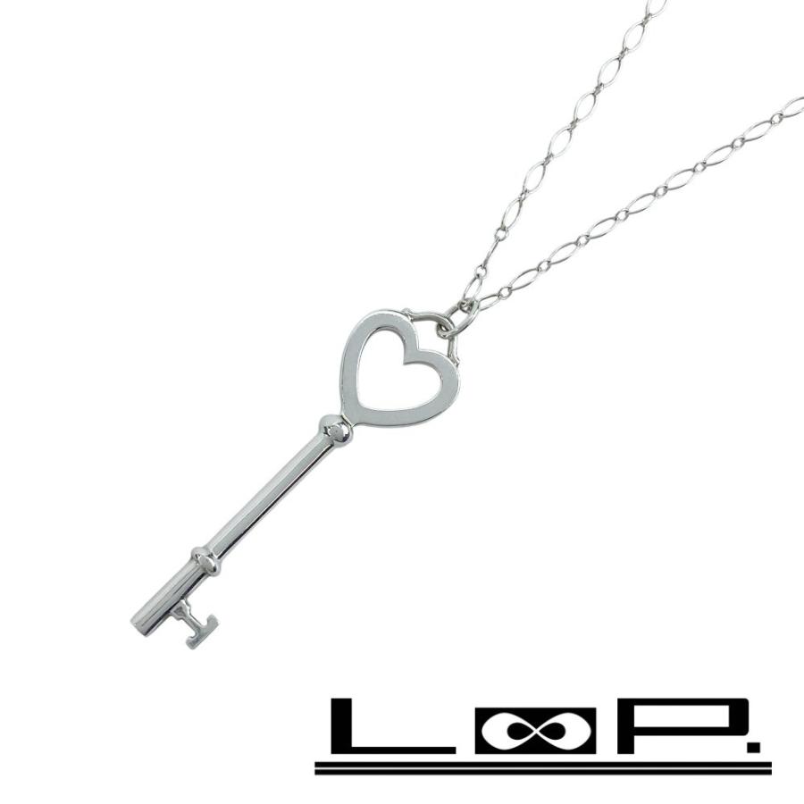 ティファニー □新同□62cm□ ハート キー ロング ネックレス