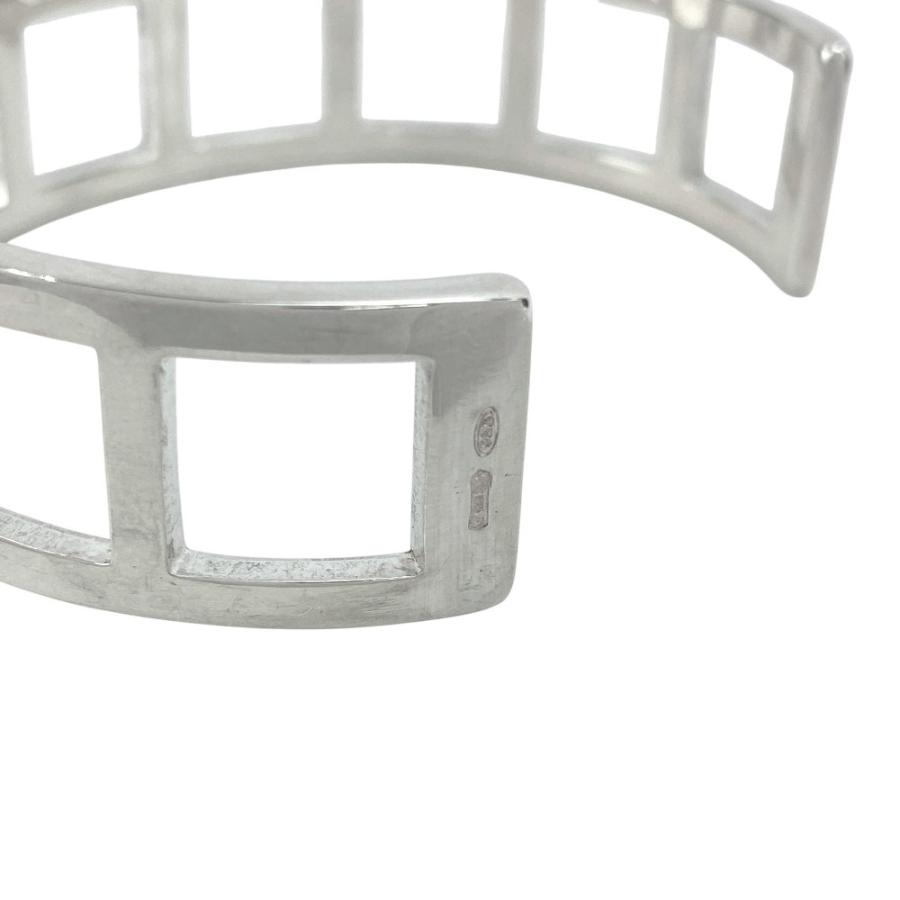 ■美品■　グッチ オープンスクエアバングル 腕輪 アクセサリー シルバー SV925 【487460】7 |  | 08