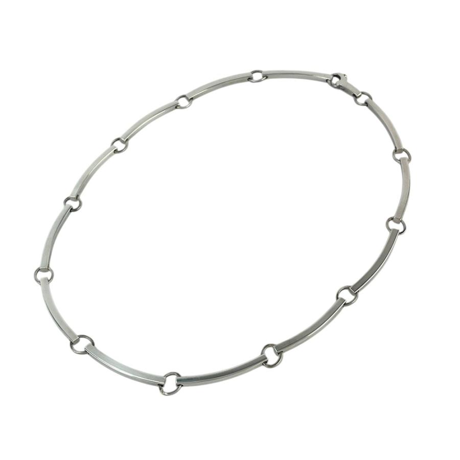 グッチ ■美品■ ネックレス チョーカー プレートリンク シルバー SV 925 箱【487477】11 |  | 01