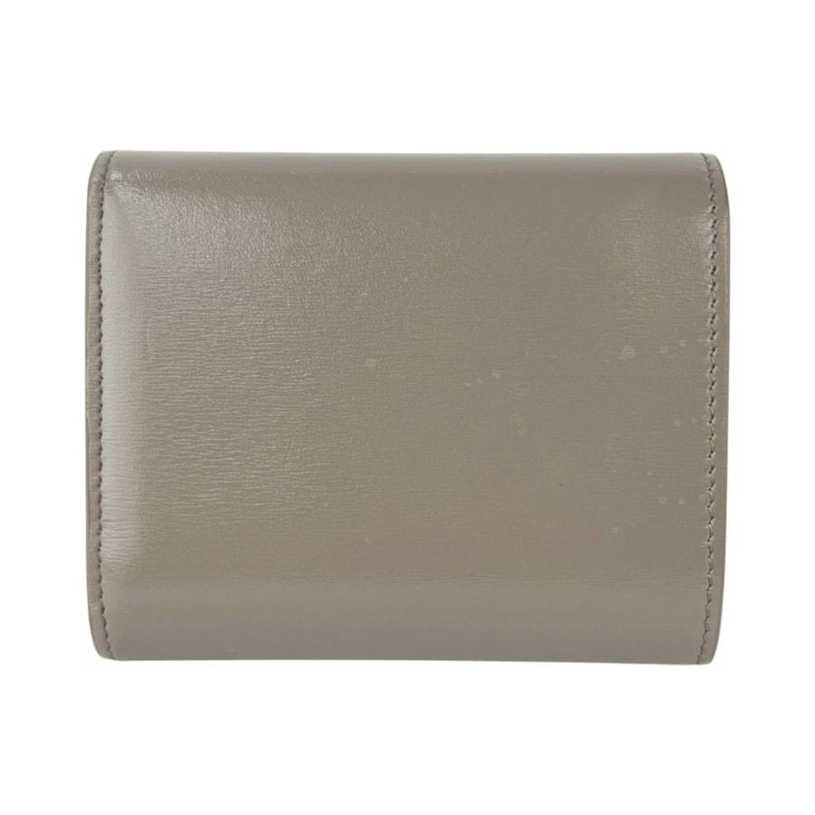 セリーヌ ■中古■ スモール フラップ ウォレット トリオンフ 三つ折り 財布 カーフ ベージュ【48825】13 |  | 01