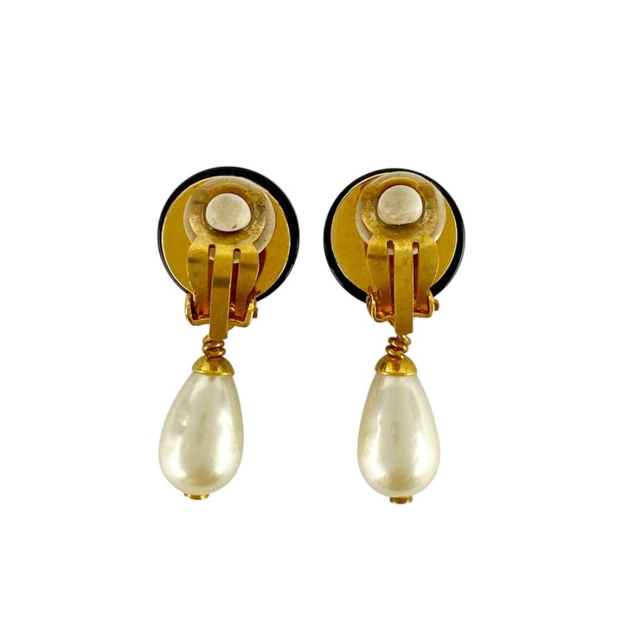 シャネル □美品□ ココマーク フェイクパール イヤリング