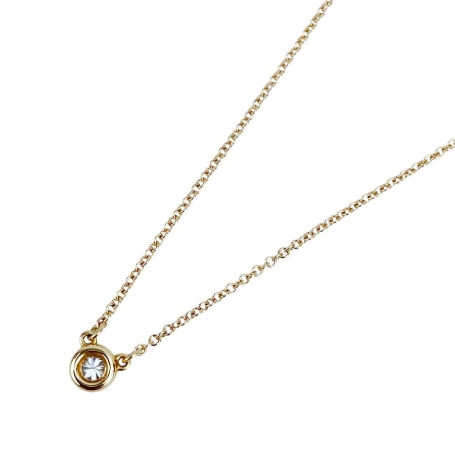 □新同□ ティファニー バイザヤード ネックレス 1PD ピンク