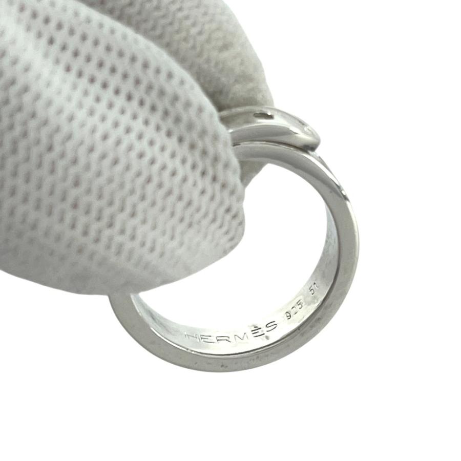 エルメス ■新同■ ブックルセリエ リング 指輪 アクセサリー ベルト SV 925 #51 箱【488740】11 |  | 06