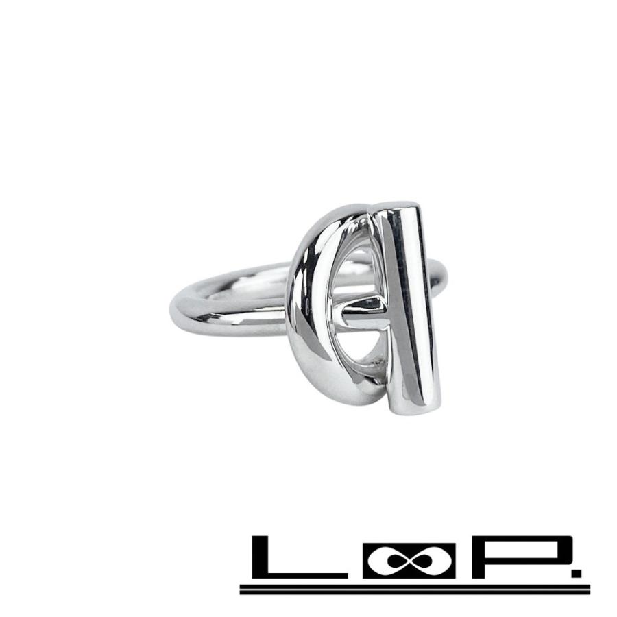 エルメス □新同□磨き済□ エシャペ リング 指輪 シルバー SV925 箱