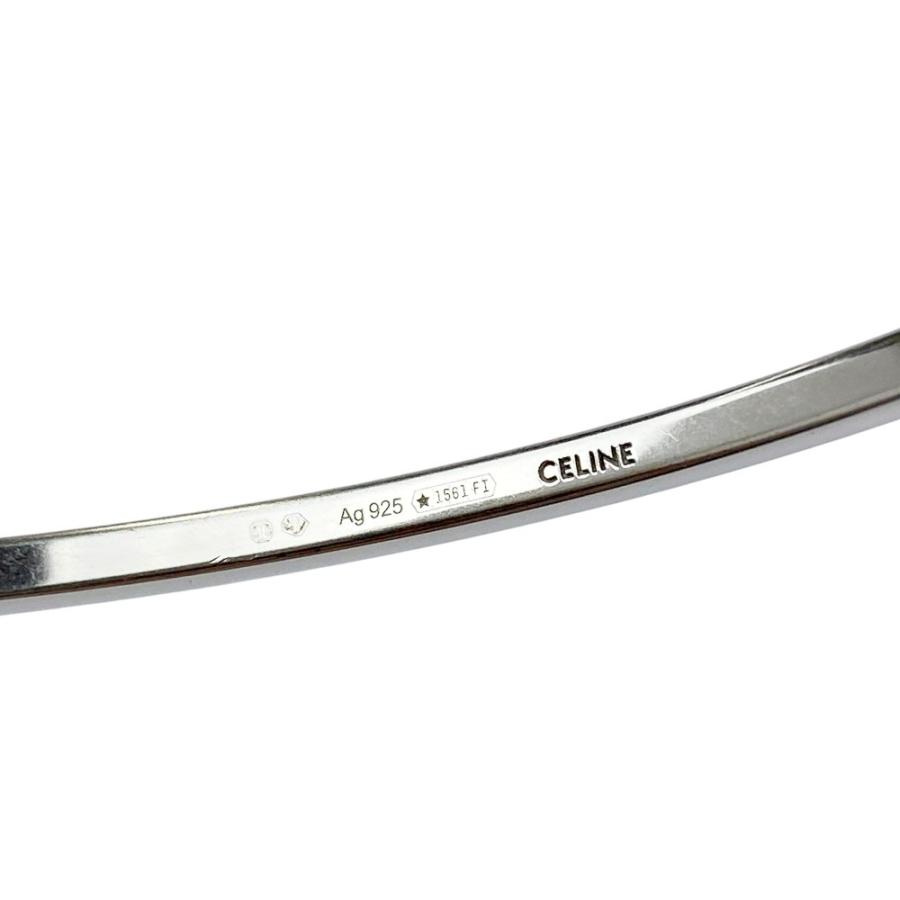 セリーヌ ■美品■ シンボル トライアングル ネックレス アクセサリー シルバー SV925 レザー ブラック 箱【491092】10 |  | 07