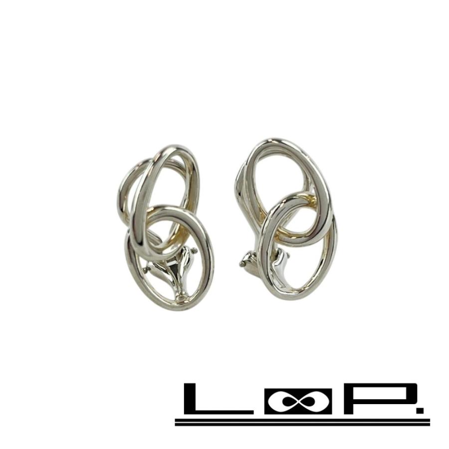 ティファニー ■美品■ ダブル ループ イヤリング アクセサリー シルバー SV 925 【493157】11 | 