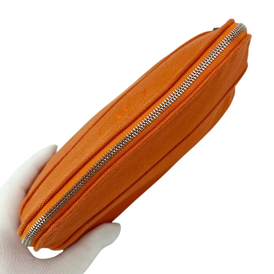 エルメス ■未使用■2025年■ ボリード ポーチ コスメ 化粧ポーチ 小物入れ キャンバス オレンジ 【494765】10 |  | 05